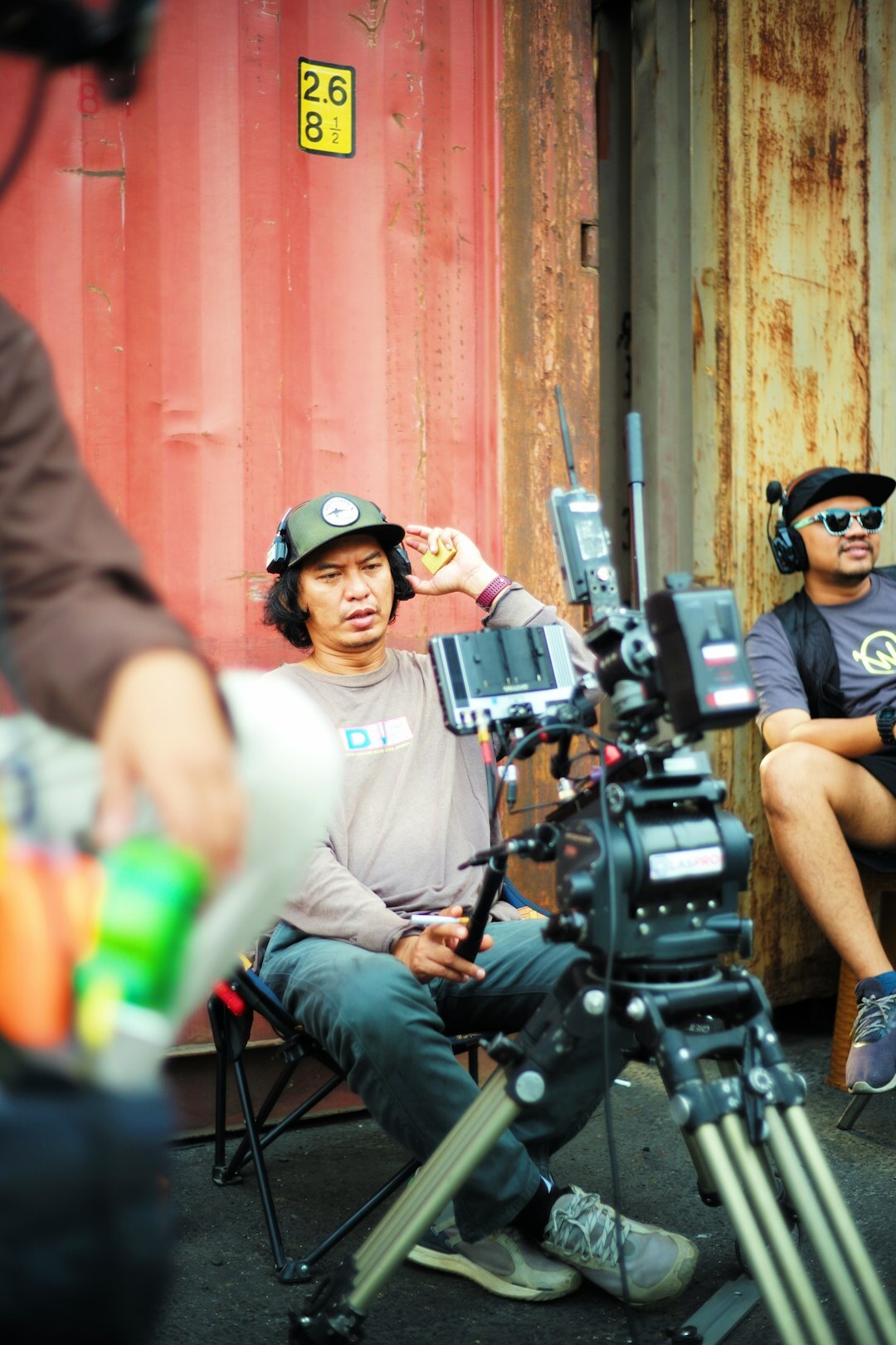 young actor on set