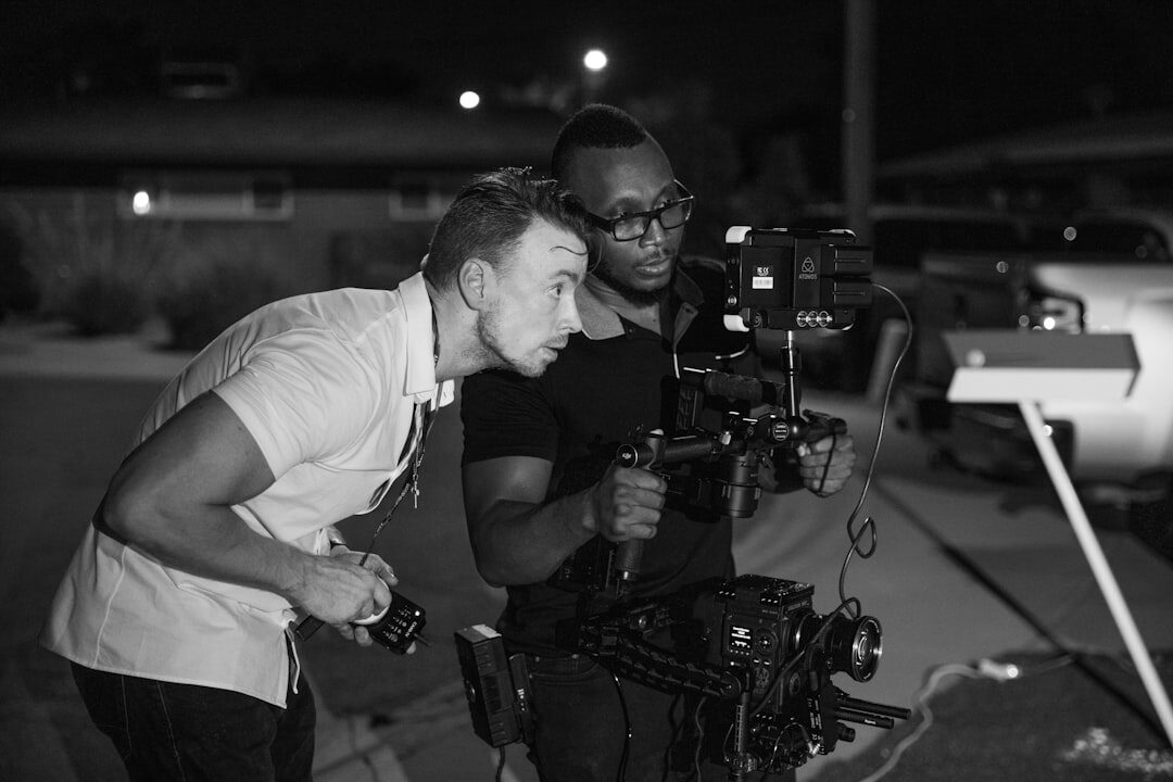 film set behind scenes